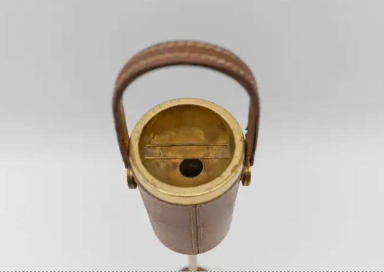 Leather Standing Ashtray - Tan