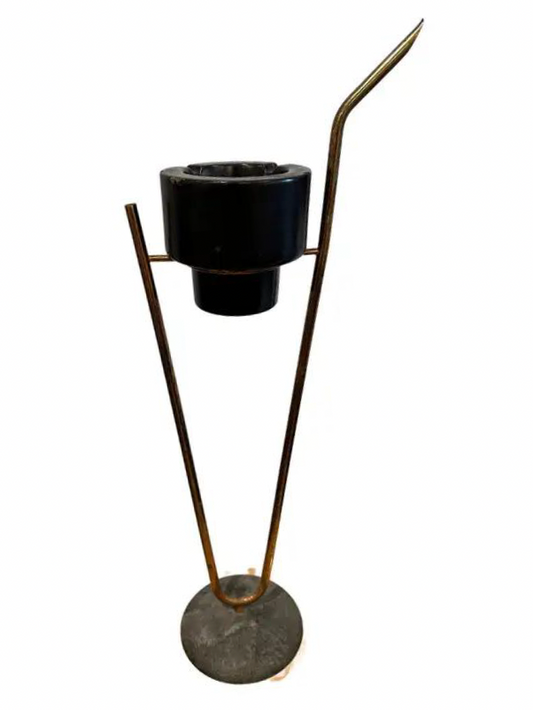 Ceramic Standing Ashtray - Black