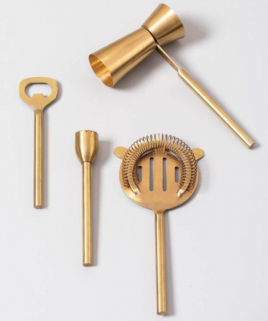 Florence Brass Bar Tools Set